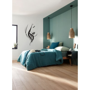 Sticker mural visage de femme