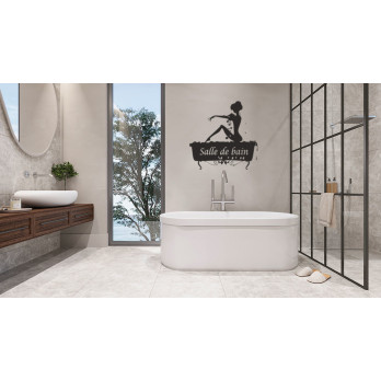 Sticker mural salle de bain