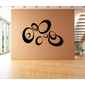 Sticker mural bulles
