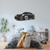 Sticker mural auto Porsche 911
