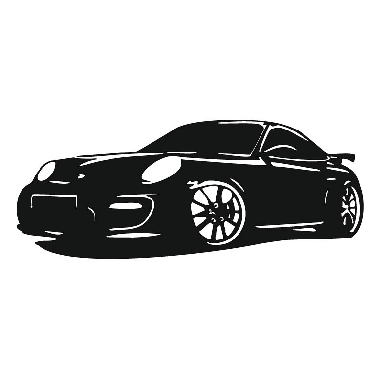 Sticker auto Porsche 911