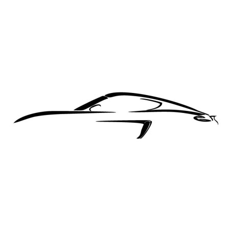 Sticker Silhouette Porsche