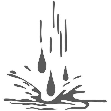 Décoration vitre, gouttes