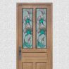Faux vitraux, fleurs design 1