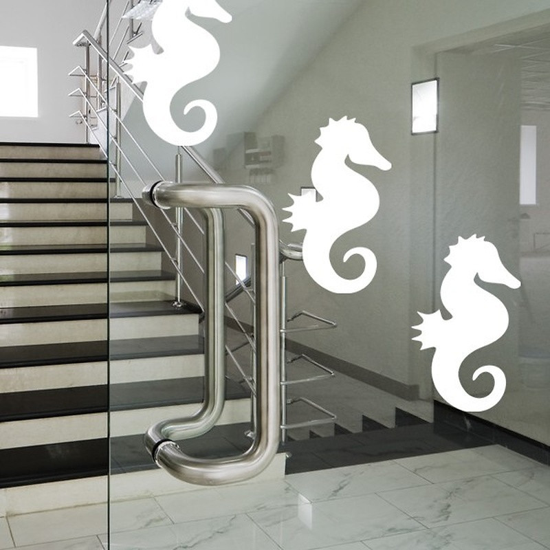 Marquage adhésif, hippocampe-lot de 4