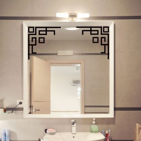 Décoration miroir, motif design